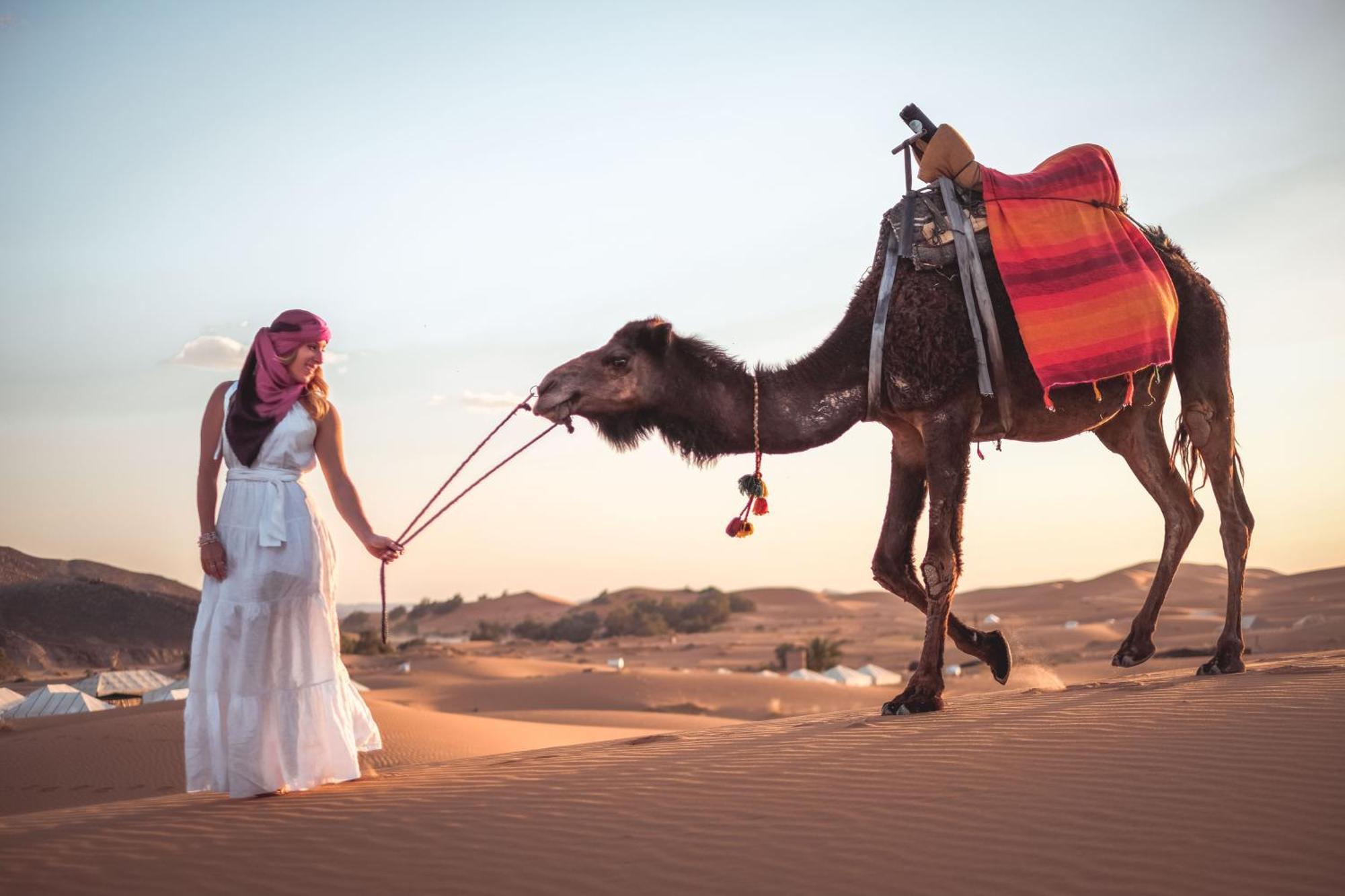 Camel Luxury Camp Bed & Breakfast เมอร์ซูกา ภายนอก รูปภาพ